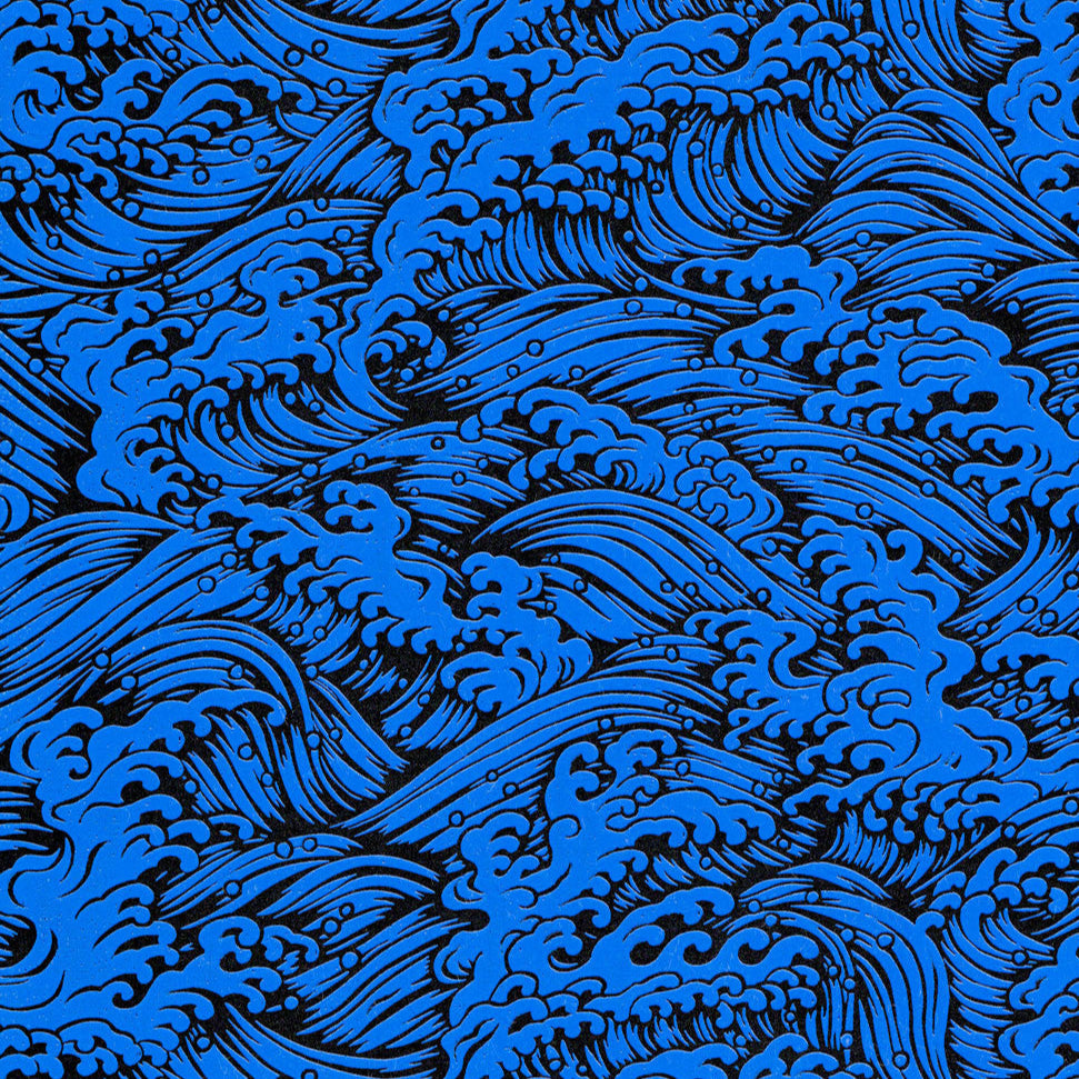 Laquered / Lackiert Yuzen 'Konami' Blue