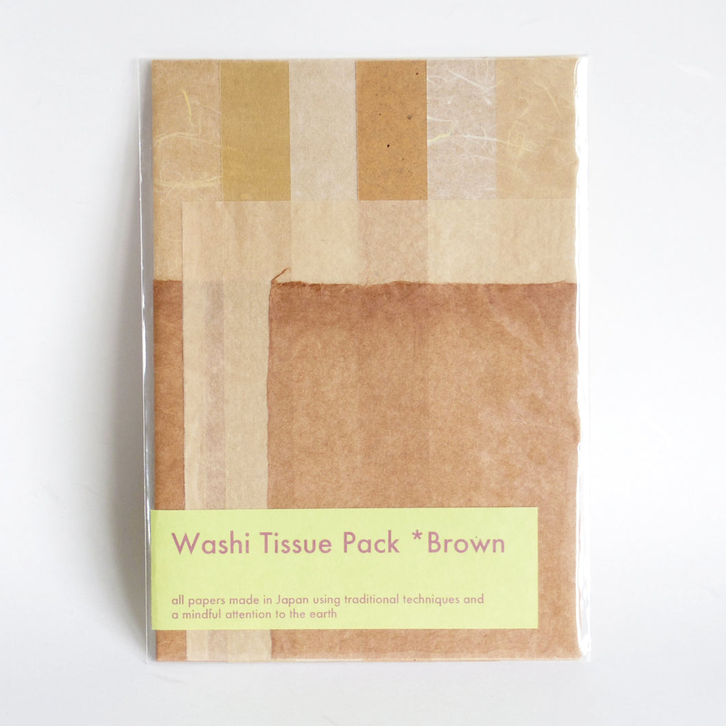 Washi Tissue Pack Brown